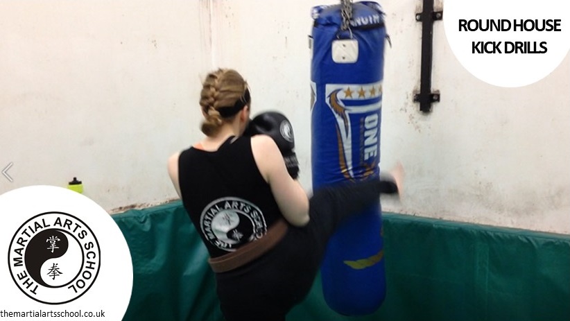 Round House Kicks for Thai Kik Jitsu Kickboxing