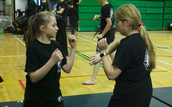Kick Boxing - Practicing throws