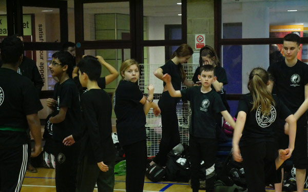 Kick Boxing - Stretching at the end of the session