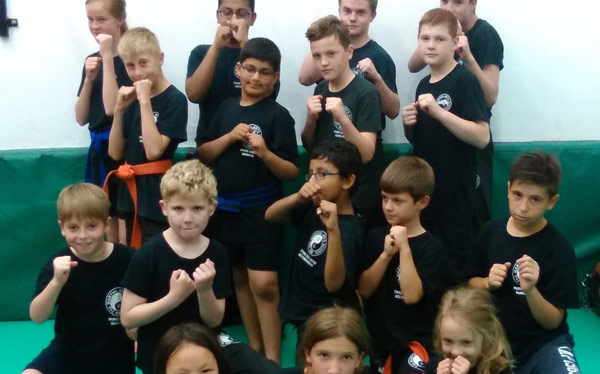 Kick Boxing and Kung Fu - Group shot after a 4 hour grading session