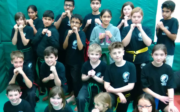 Kick Boxing and Kung Fu - Group shot after a 4 hour grading session