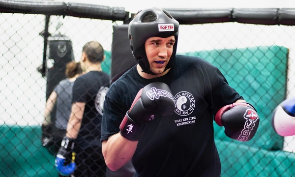 Fireman Matt Godwin recently moved from Taekwondo to Kickboxing which uses both strong boxing techniques and powerful kicks.